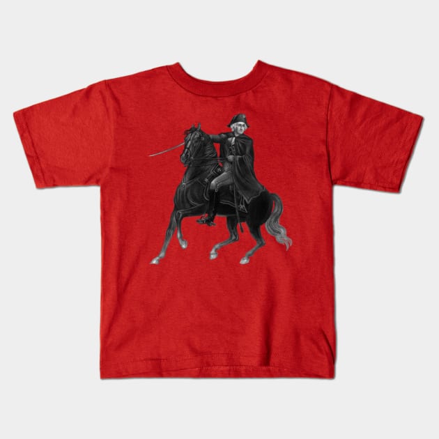 Washington At The Battle Of Trenton Kids T-Shirt by warishellstore